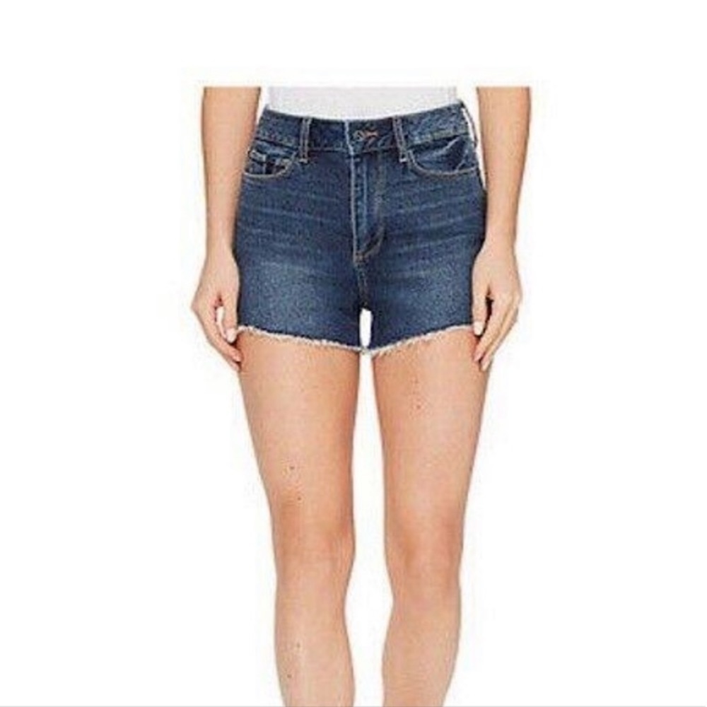 PAIGE Margot Short High Waist Titus Wash Jean Shorts Sz 26